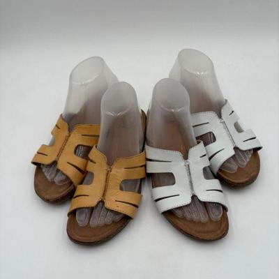 Summer Leather Slide Duo - Earth Origins