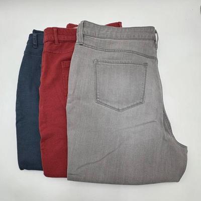 Colored Jeans/Pants Trio - Lori Goldstein/Mizrahi