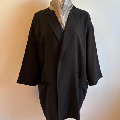 Long Silk Jacket & Scarf - Eileen Fisher