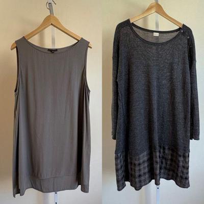 Grey Alpaca Dress & Silk Tunic - Eileen Fisher/Poetry