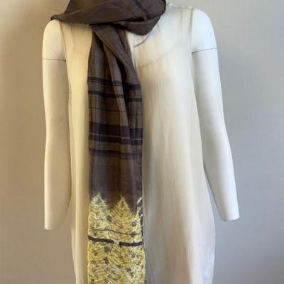 Ivory Silk Tunic w/ Camisole & Scarf - Eileen Fisher