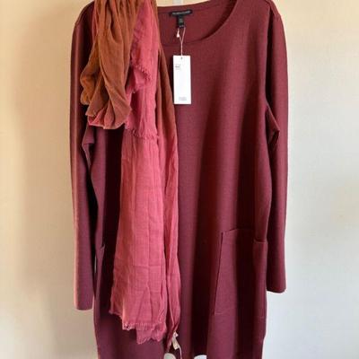 Boiled Wool Jersey Dress - Eileen Fisher - New w/ Tag