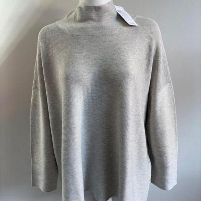 Soft Silk & Cashmere Turtleneck Sweater - Eileen Fisher - New w/ Tag