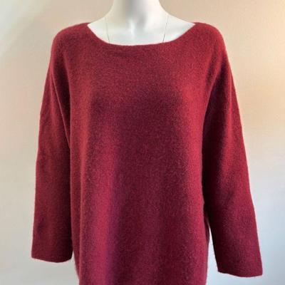 Thick Red Cashmere Sweater - Eileen Fisher