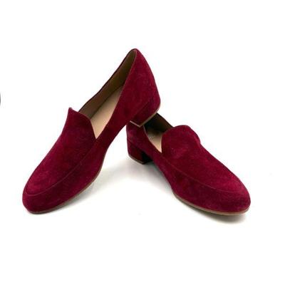 Low Red Suede Pumps - Eileen Fisher - Appear New