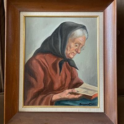 BO018 - Woman reading Book by Jeno Gussich
