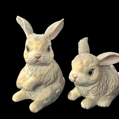 BO101 - 2 Boehm Porcelain Rabbits