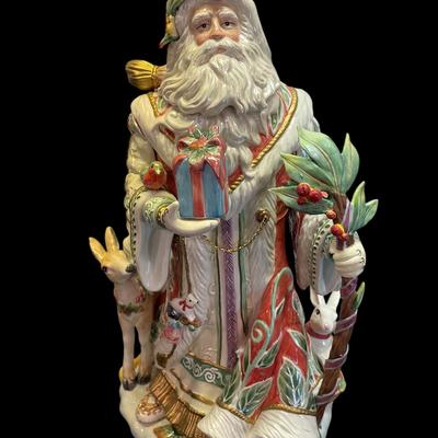 BO200 - 22" Ceramic Santa from Fitz & Floyd Classics Enchanted Holiday Series - Retired