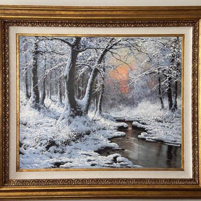 BO003 - Winter Forest Landscape by Laszlo Neogrady