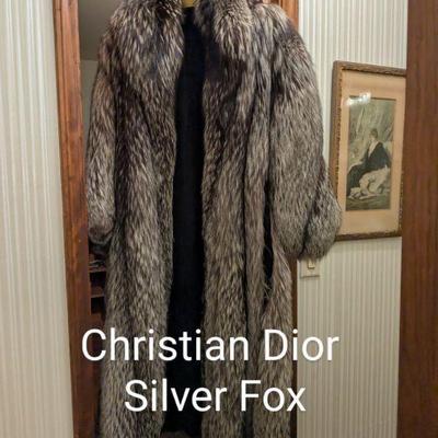 Christian Dior Silver Fox Fur 