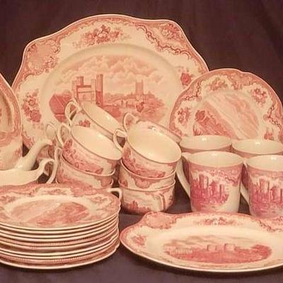 Large Incomplete Johnson Bros China Set