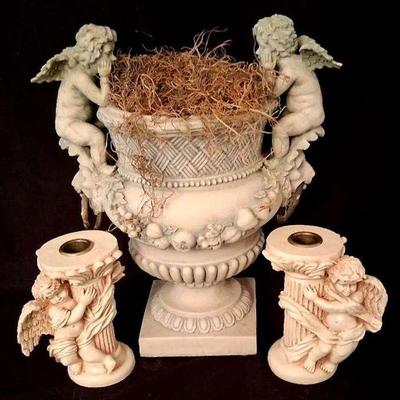 Cherube Decor Plant & Candle Holder 