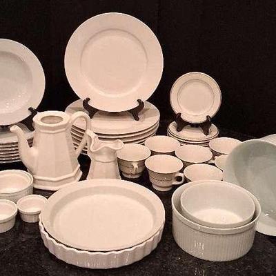 Dansk Bowl Set And Jackson Tea Set And Corningware 