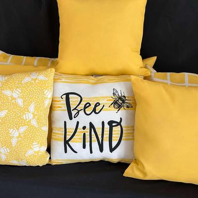 Cheerful Yellow Outdoor Chair Pillows