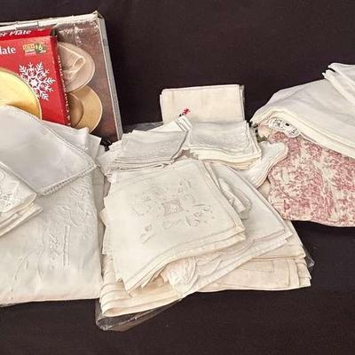 Tons Of Gorgeous Battenburg Lace Linens Plus More