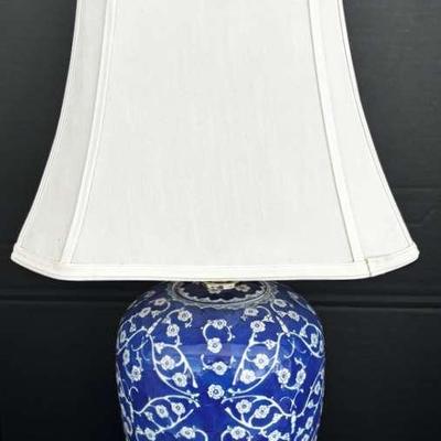 Blue And White Porcelain Lamp