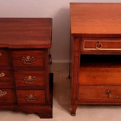 Two Vintage Nightstands