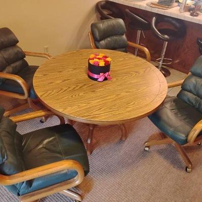 Ri288 48in round table with chairs
