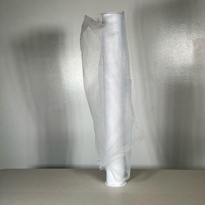 TULLE FABRIC BOLT | Bolt of white tulle. Dimensions: l. 28.5 in