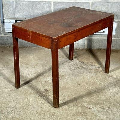 SMALL SIDE TABLE | Small wooden side table Dimensions: h. 22.5 x w. 18 x l. 30 in
