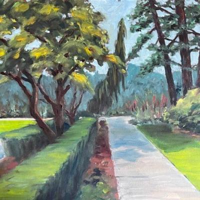 Larry Griggs Acrylic Landscape Painting, Unsigned