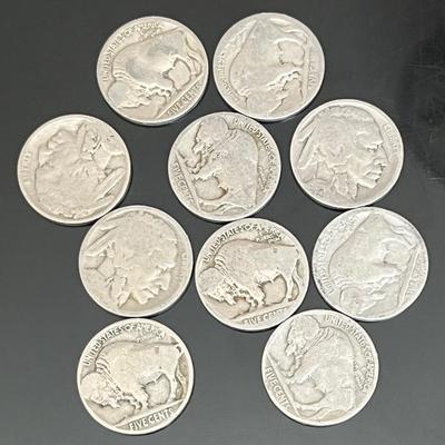 Buffalo Nickels (10)