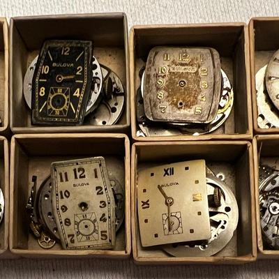 Antique Bulova Wrist Watch Movements & Parts