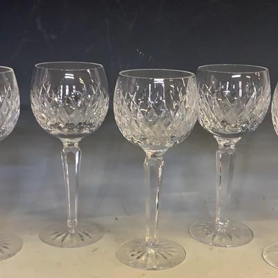 Waterford "Lismore" Crystal Goblets (7)