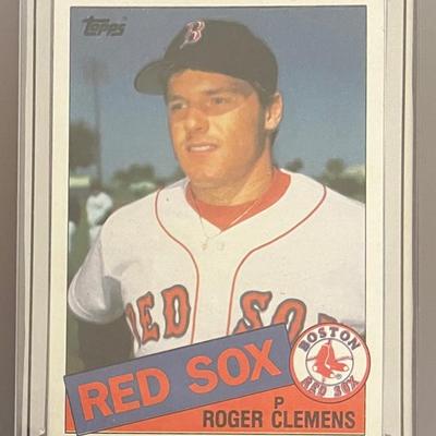 1985 Topps Roger Clemens Rookie Card, 10 Gem Mint