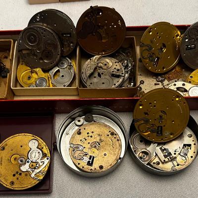 Antique Elgin Pocket Watch Movements & Parts #1