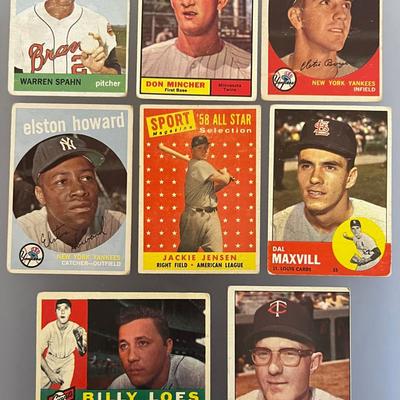 8 - 1950-60’s Topps Baseball Cards