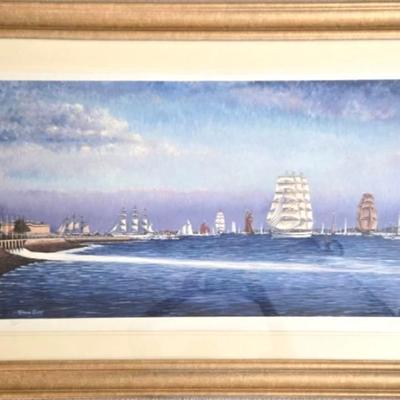 Maritime Print Numbered and Signed By Norman Crump '01