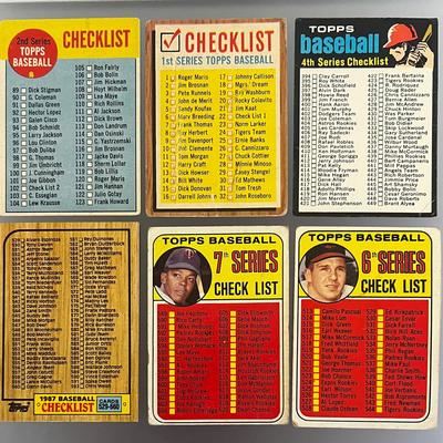 6 - 1960-80’s Topps Baseball Card Checklist Unused