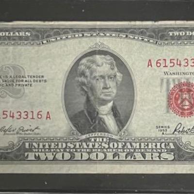 Series 1953 U.S. $2 Note Red Seal