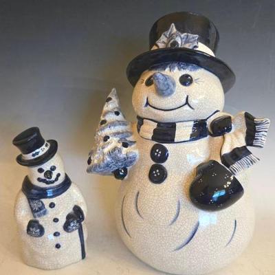 Dedham Pottery Snowmen