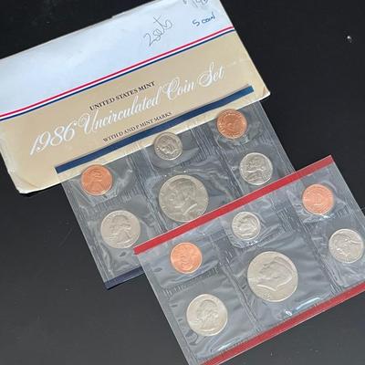 U.S. 1986 Mint Set, Both D and P Mint Marks