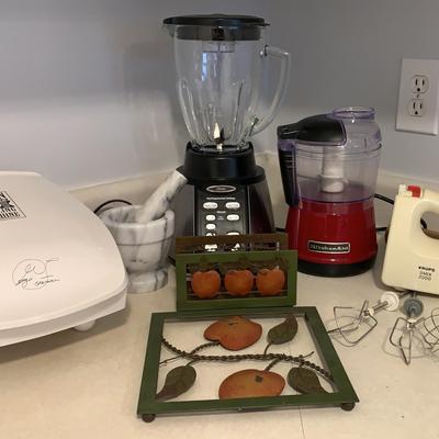 Kitchen Essentials with Foreman, Kitchen Aid, Oster And Krups