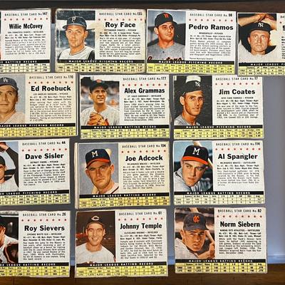 13 - 1961 Post Baseball Cards