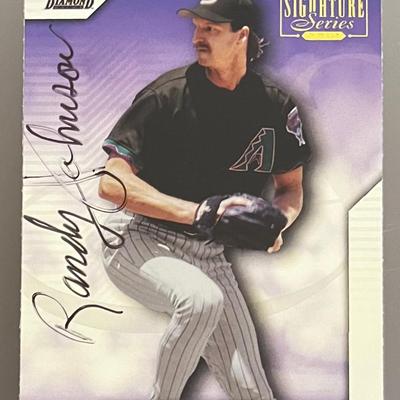 2001 Donruss Randy Johnson Signature Series Baseball Card, Autographed