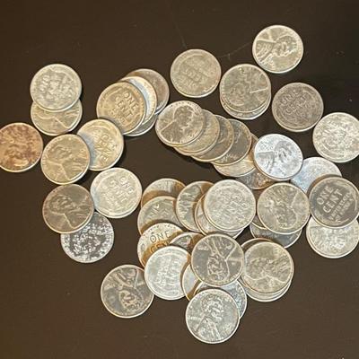 WWII 1943 Steel Pennies (50)
