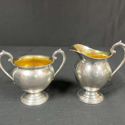 Heirloom Sterling Sugar And Creamer