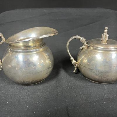 Sterling Creamer And Sugar From Mexico