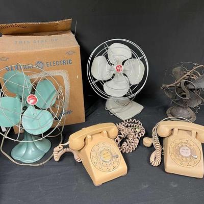 Vintage Fans And Phones 
