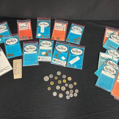 Foreign Tip Packs And Coins