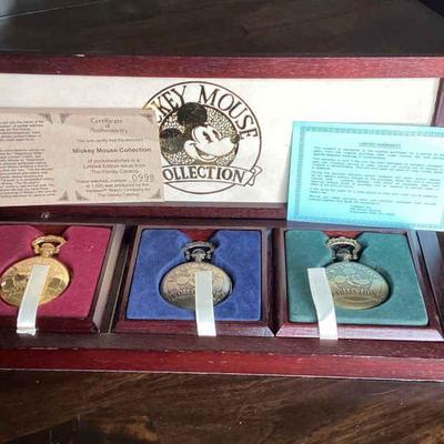 Mickey Mouse collector pocket watches