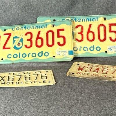 vintage license plates