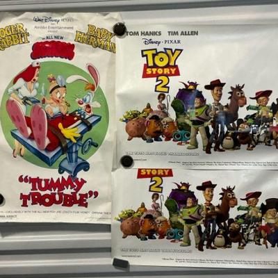 Toy Story 2 and Tummy Trouble posters