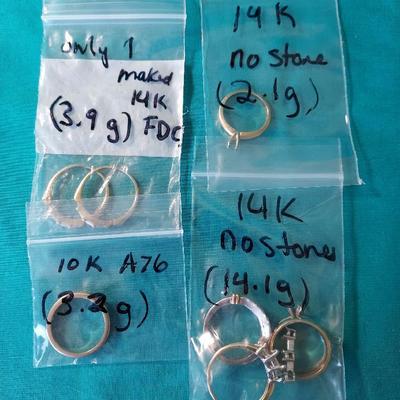 (7) Rings 14k & 10k some w/ Stones & some without