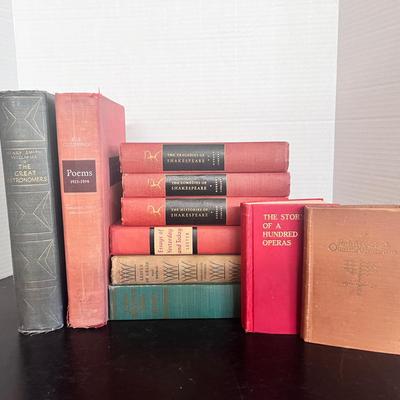 Vintage Book Lot, Shakespeare Walt Whitman LE Cummings & More