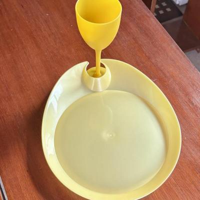 Vintage Picnic Plate & Cup